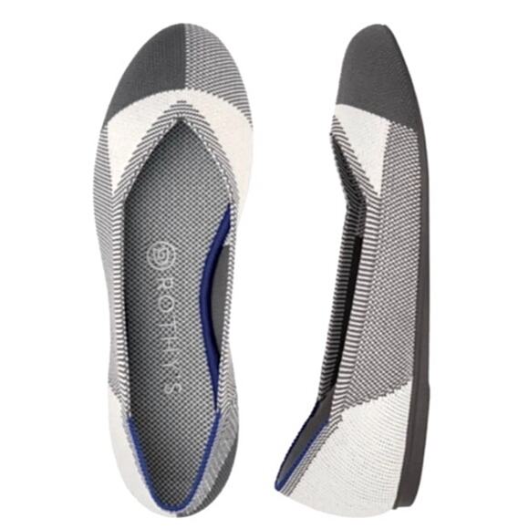 Rothy’s The Flat Captoe Dove‎ Light Grey Women’s Size 11 - Picture 1 of 6